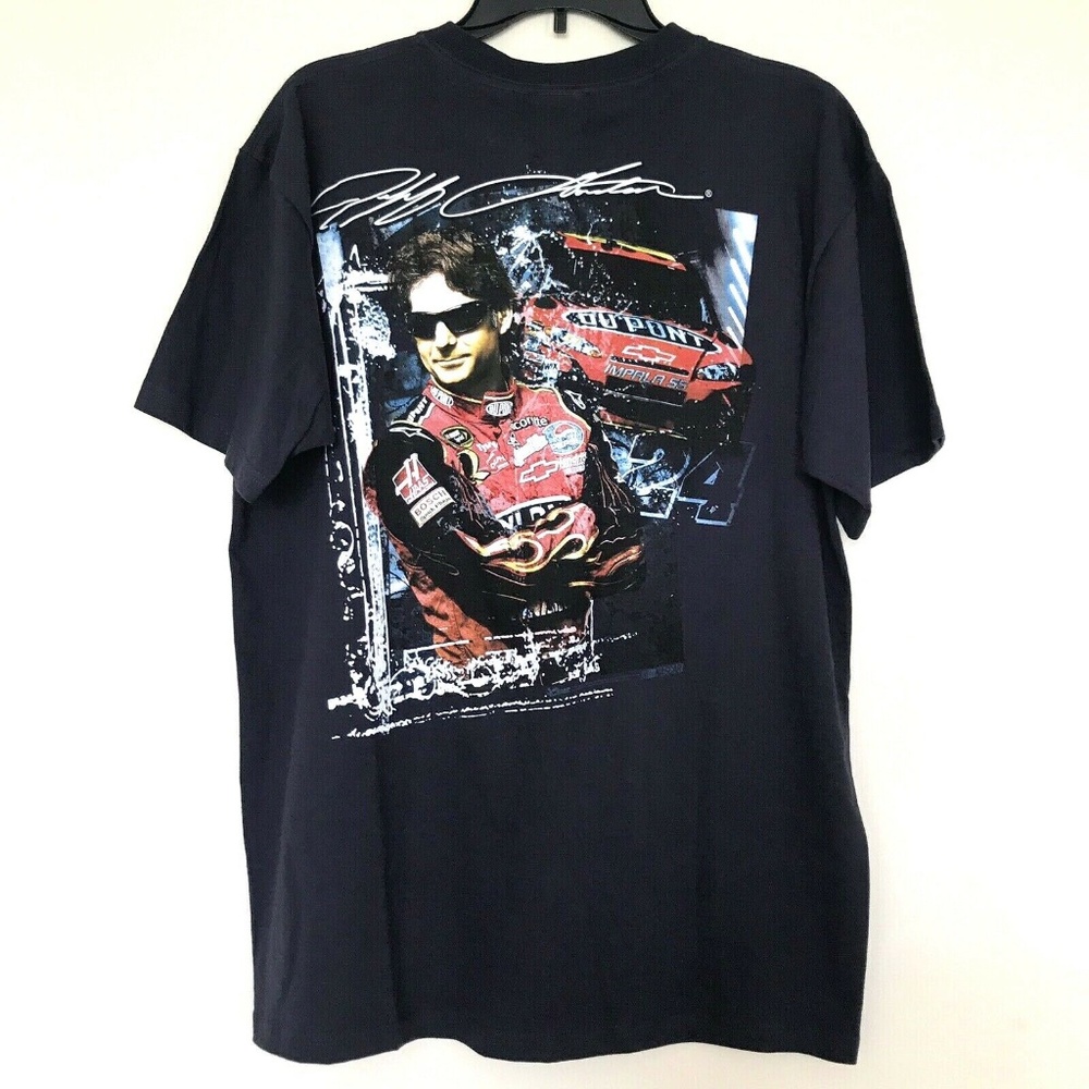 Chase Authentics Mens Large Navy Jeff Gordon T
